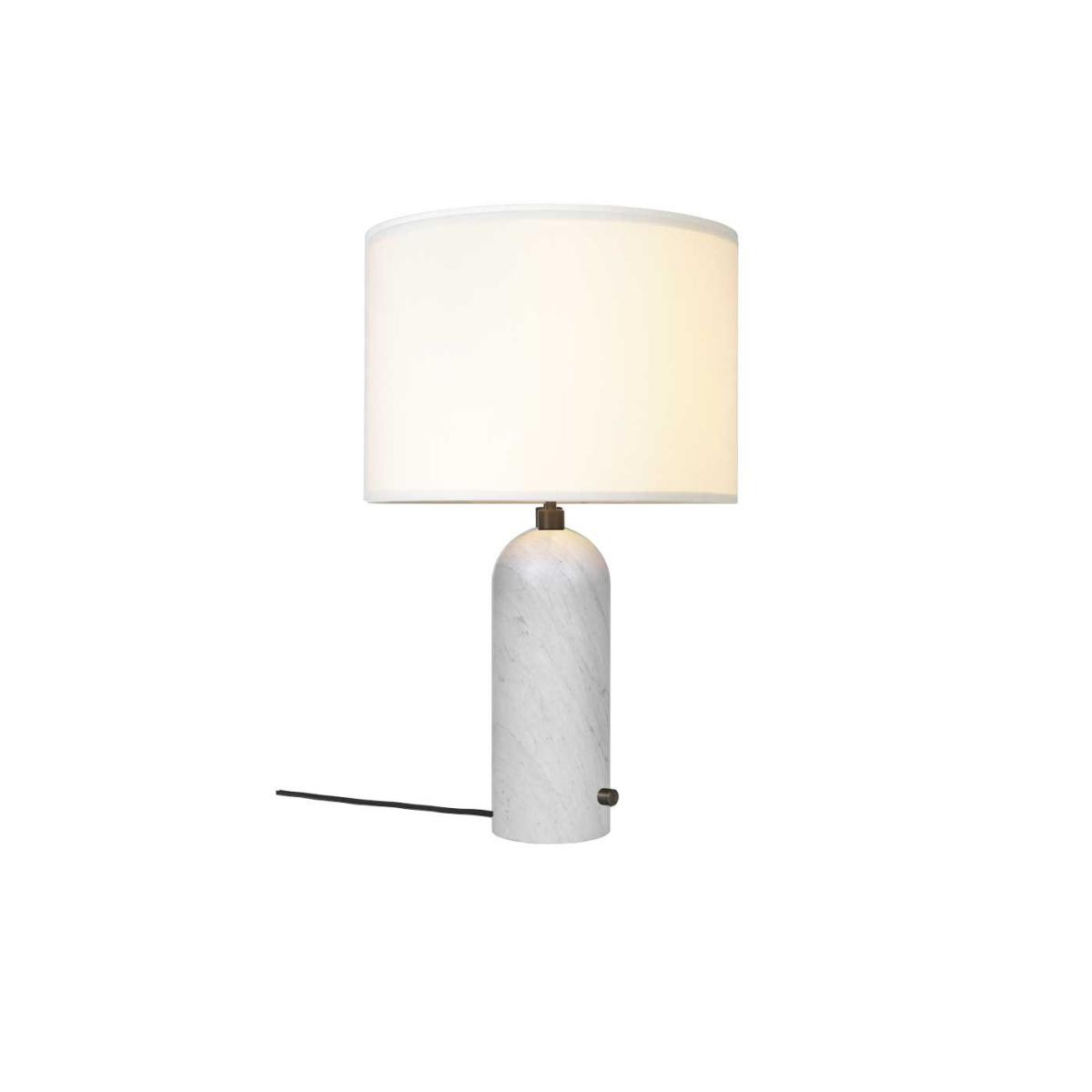 Gubi Gravity Table Lamp Small Blackened Steel Base Canvas Shade – image 5