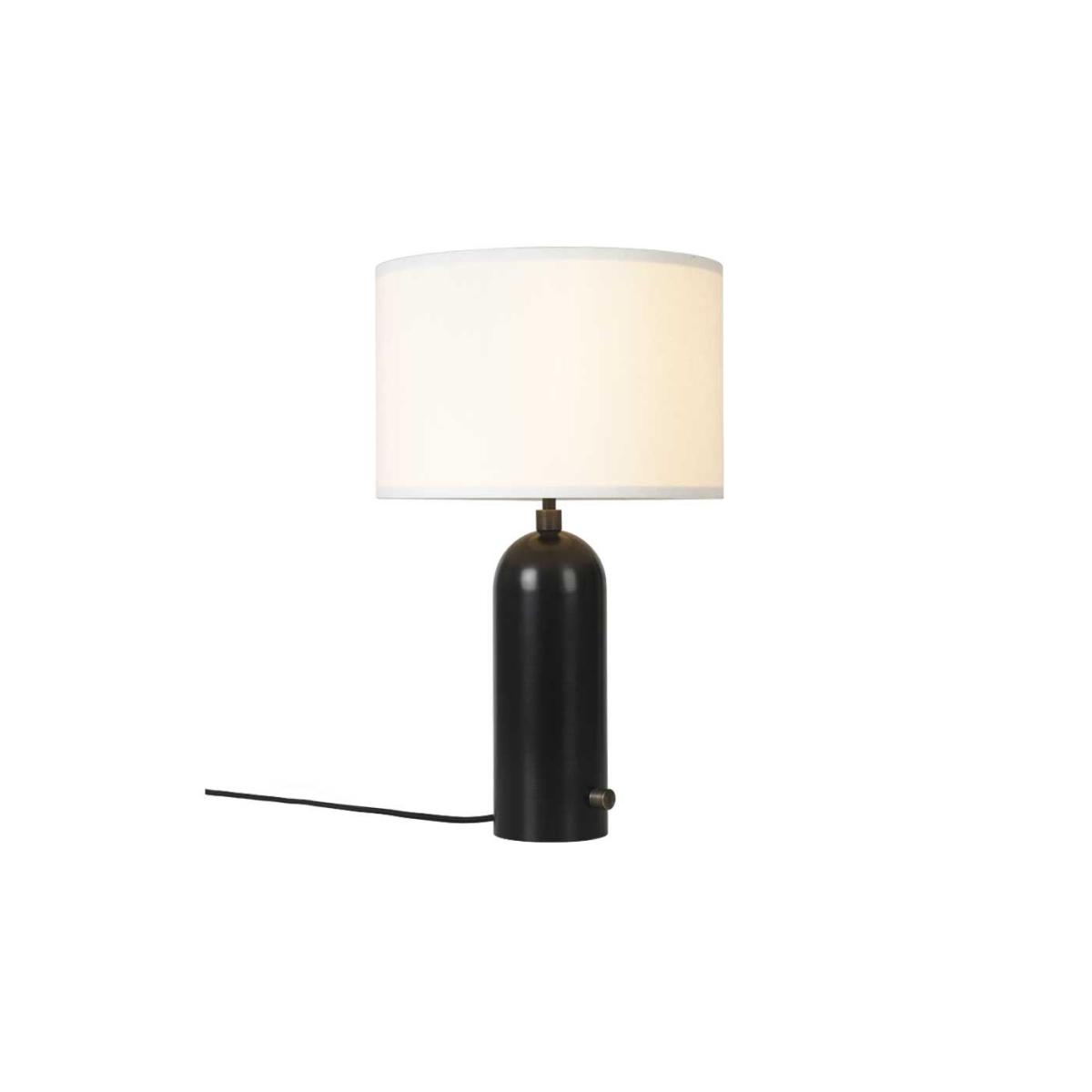 Gubi Gravity Table Lamp Small Blackened Steel Base Canvas Shade – image 9
