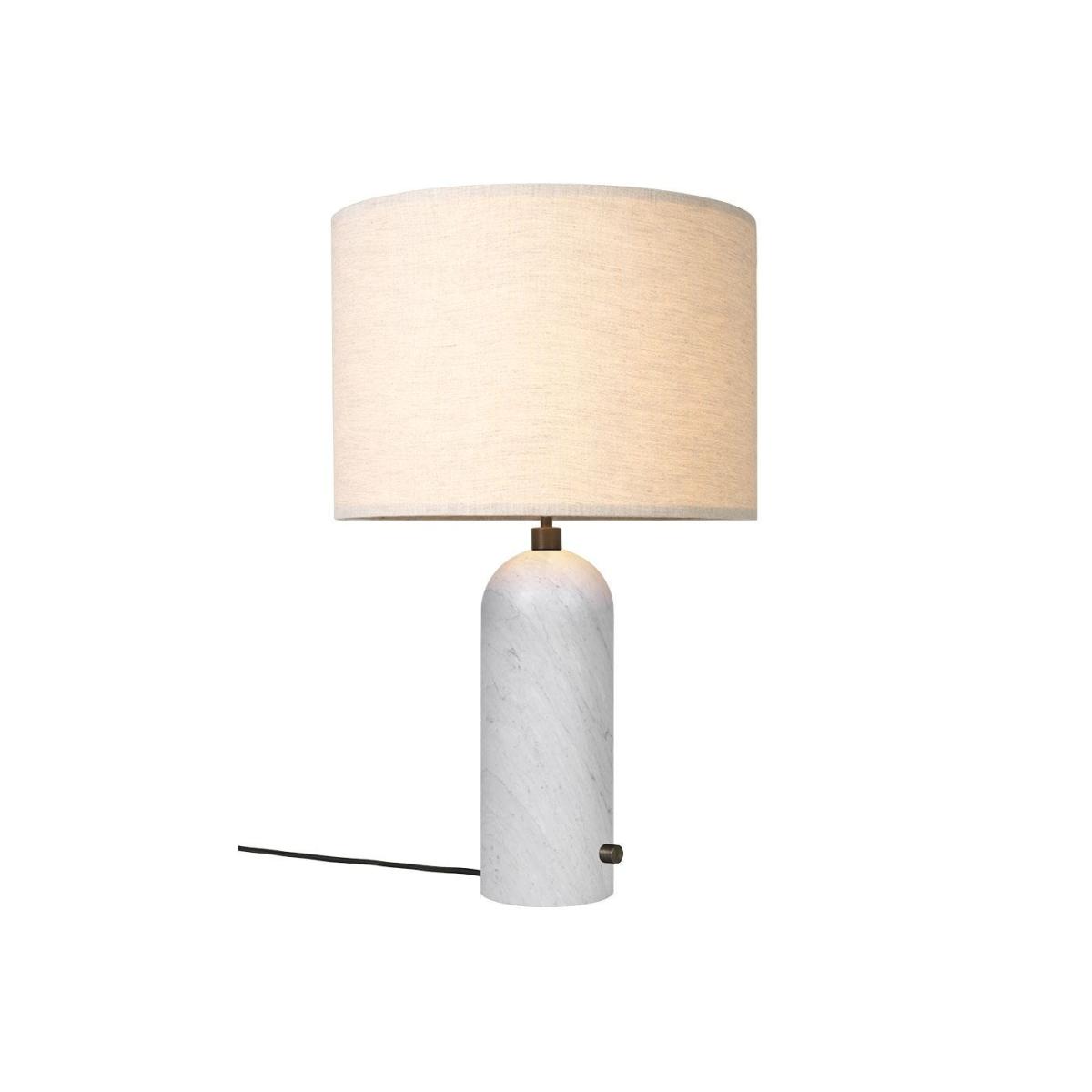 Gubi Gravity Table Lamp Small Blackened Steel Base Canvas Shade – image 10