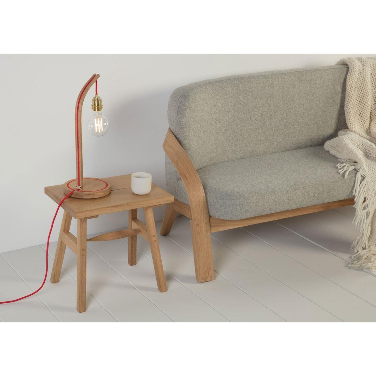 Heal's Mooring Table Lamp Oak Red Flex - Heal's UK Lighting – image 3