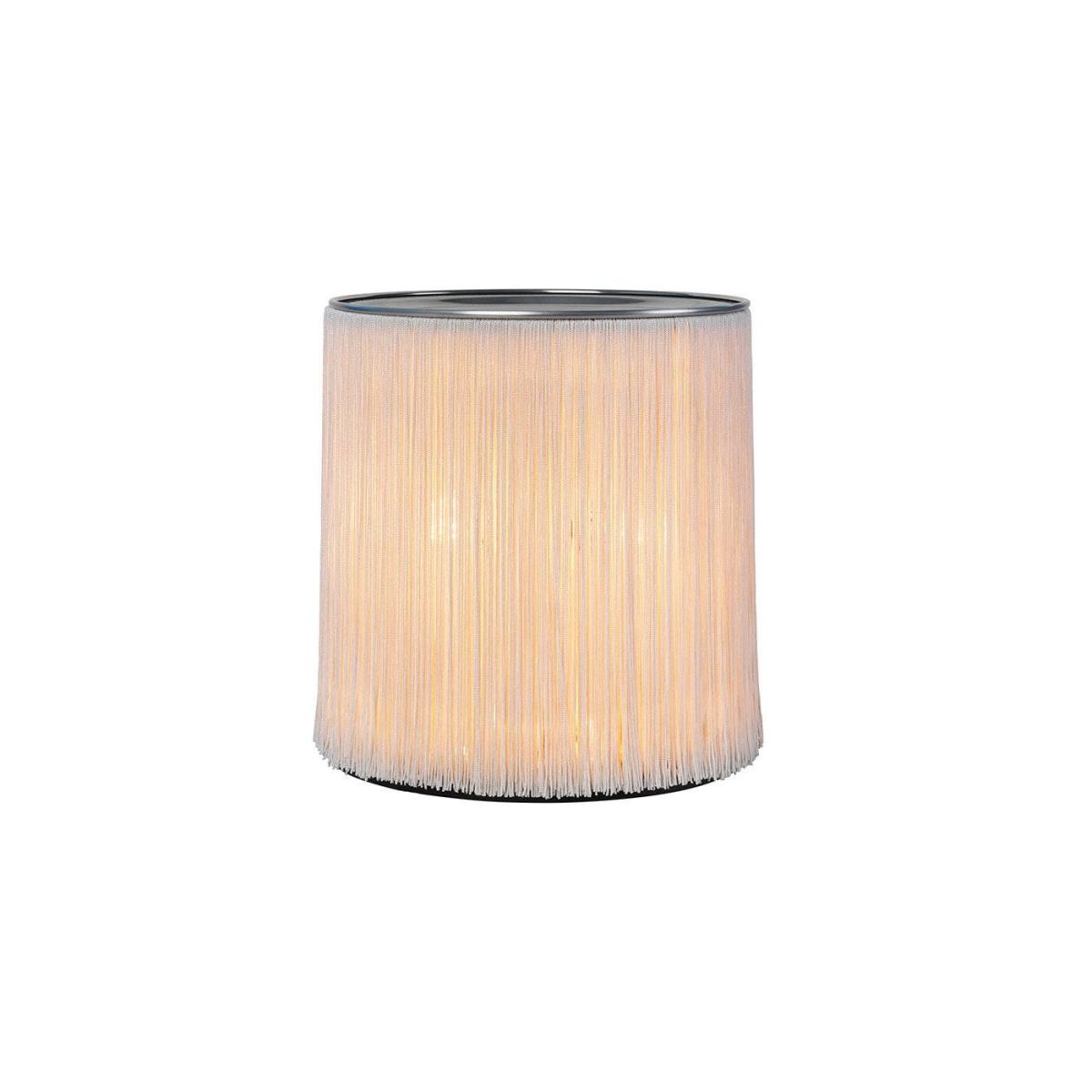 Gubi Model 597 Table Lamp Polished Aluminum/Cream Fringe – image 2