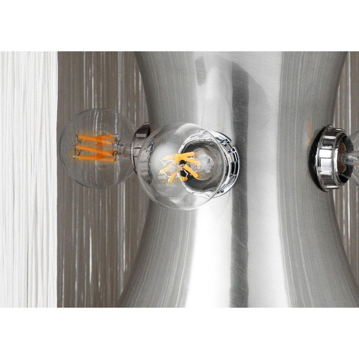 Gubi Model 597 Table Lamp Polished Aluminum/Cream Fringe – image 4