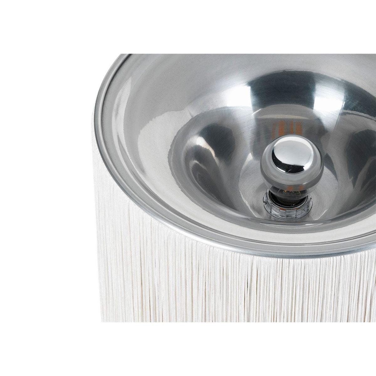 Gubi Model 597 Table Lamp Polished Aluminum/Cream Fringe – image 5