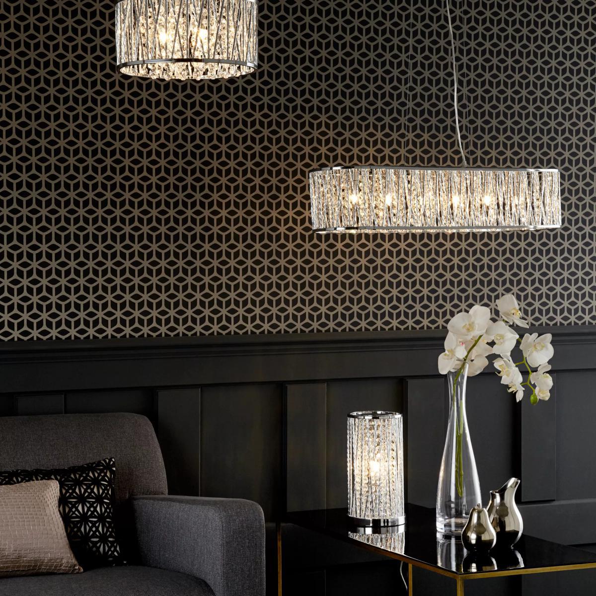 John Lewis & Partners Emilia Crystal Table Lamp, Clear – image 7