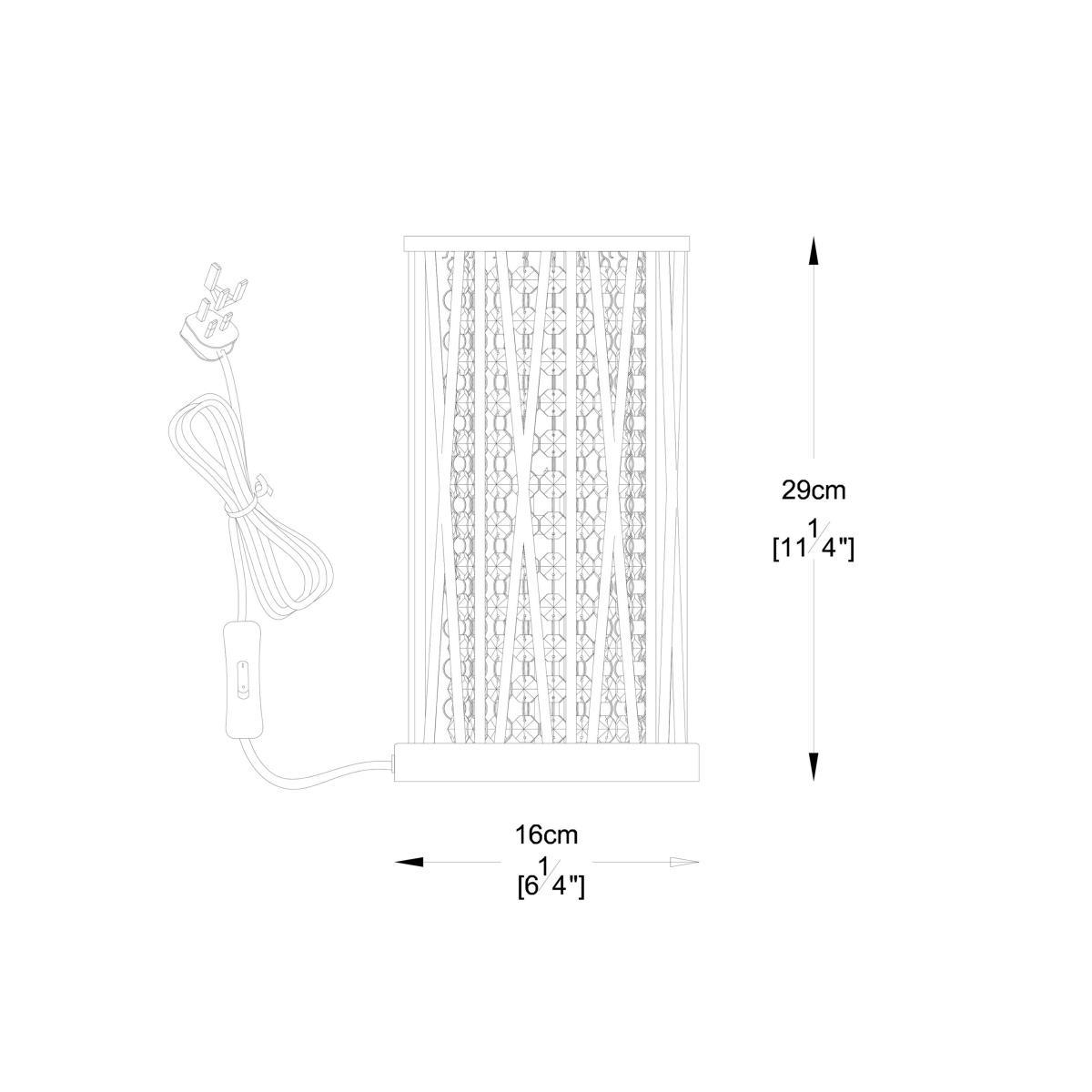 John Lewis & Partners Emilia Crystal Table Lamp, Clear – image 10