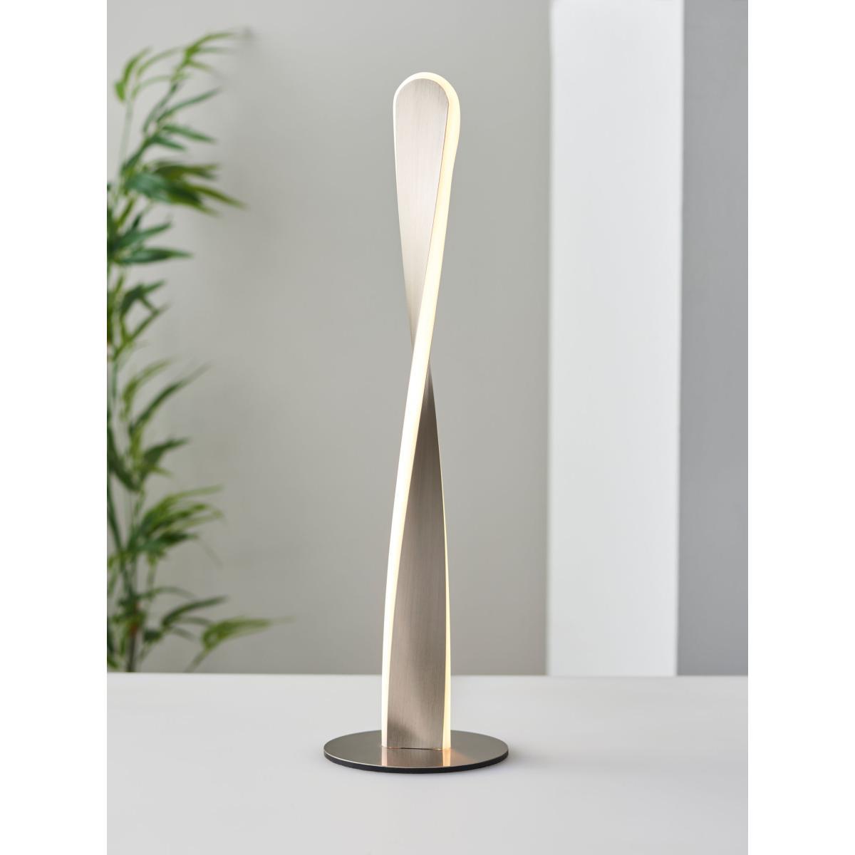 ANYDAY John Lewis & Partners Twist LED Table Lamp, Brushed Chrome – image 3