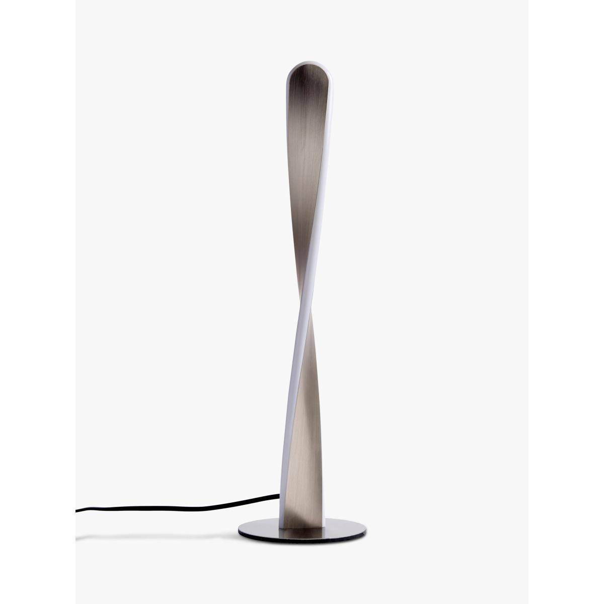 ANYDAY John Lewis & Partners Twist LED Table Lamp, Brushed Chrome – image 4