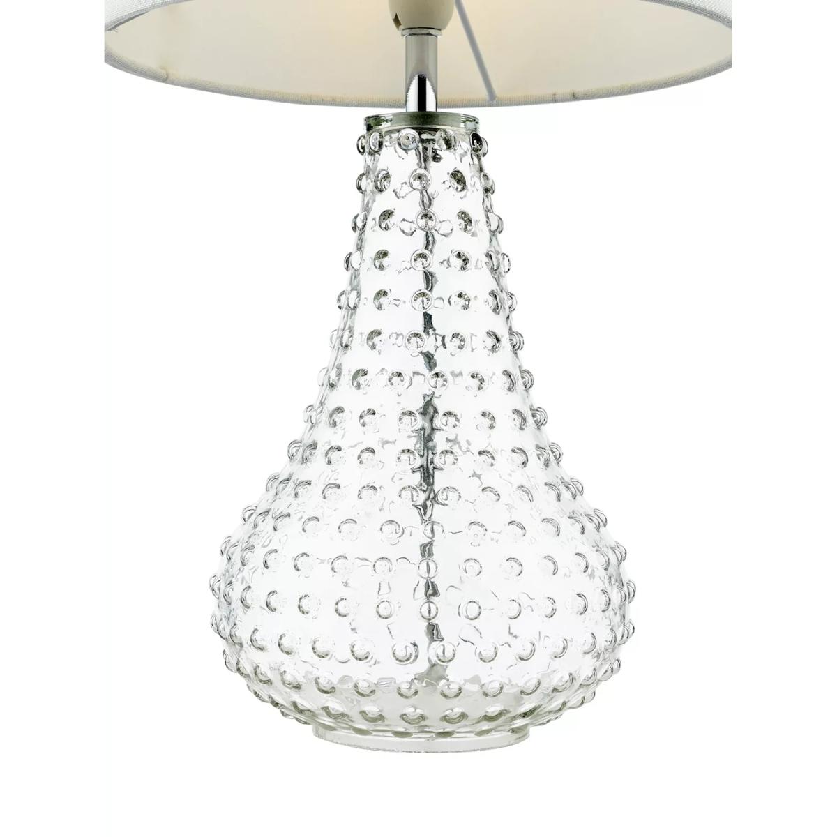 Där Kristina Textured Glass Table Lamp, Clear – image 3