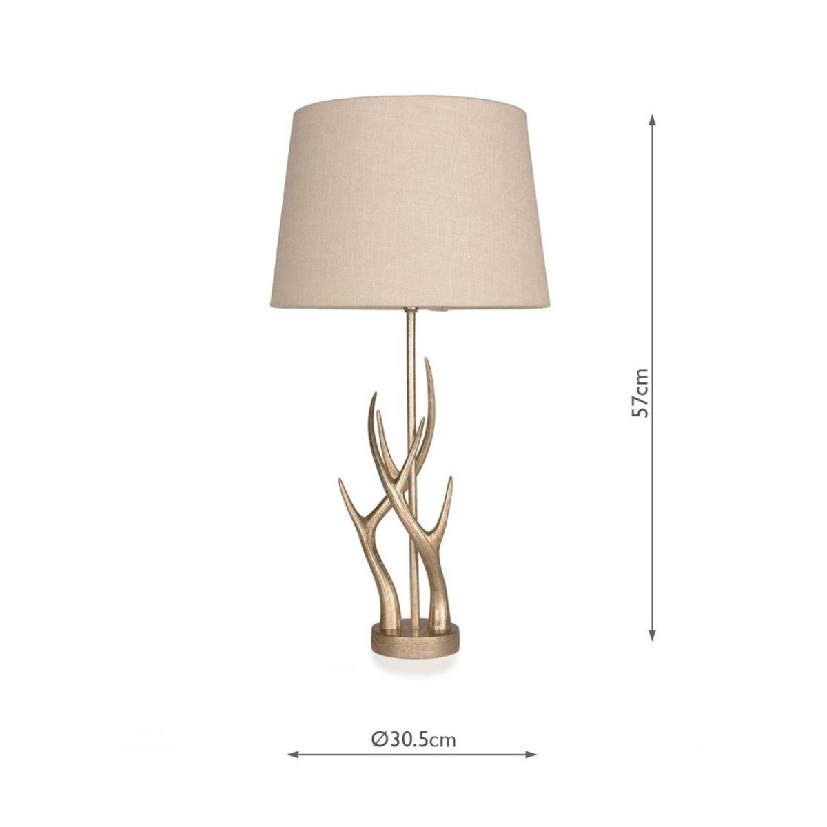 Laura Ashley Mulroy Antler Table Lamp, Champagne – image 3