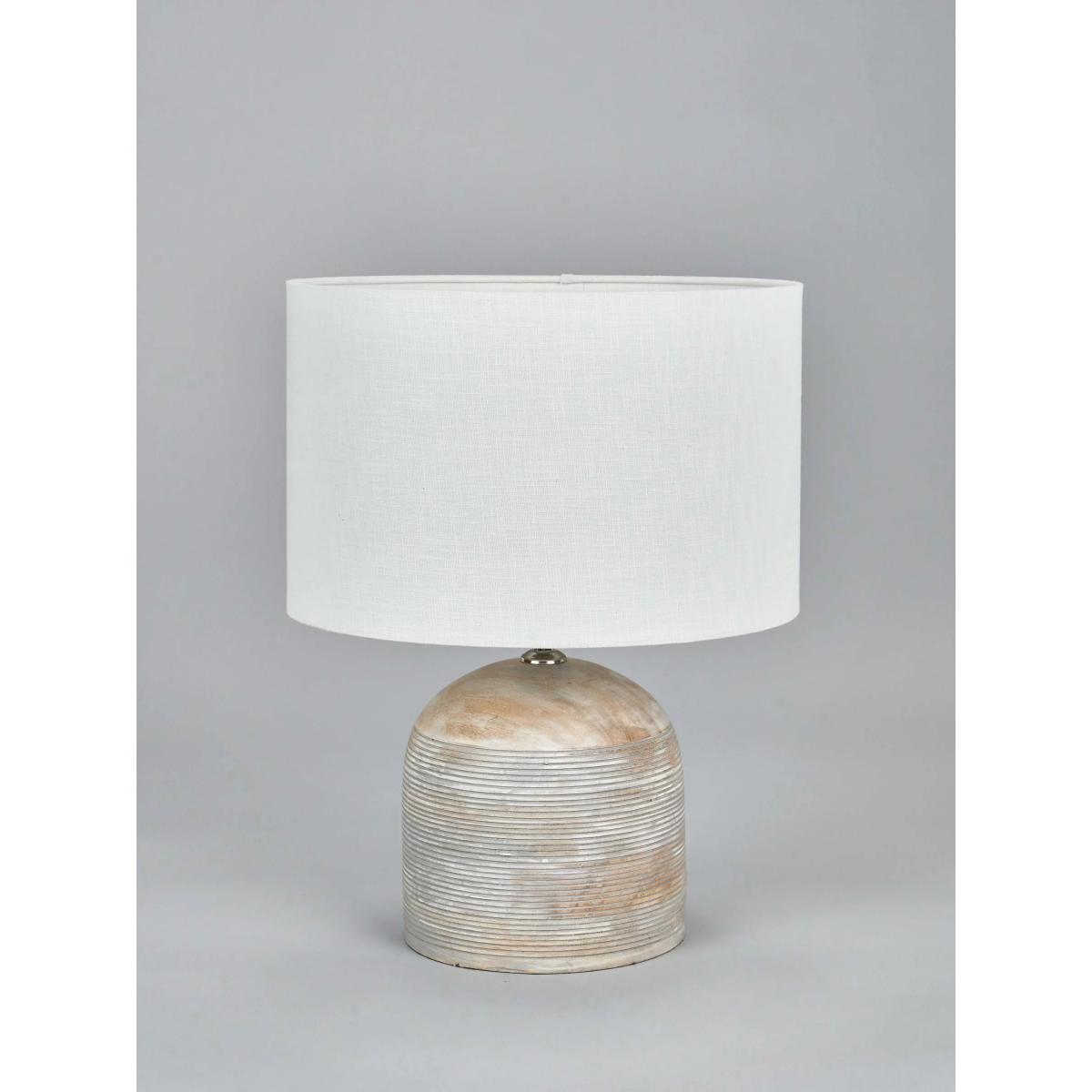 Pacific Lifestyle Nelu Grey Wooden Table Lamp – image 2