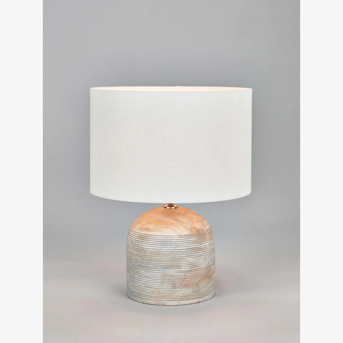 Pacific Lifestyle Nelu Grey Wooden Table Lamp – image 1