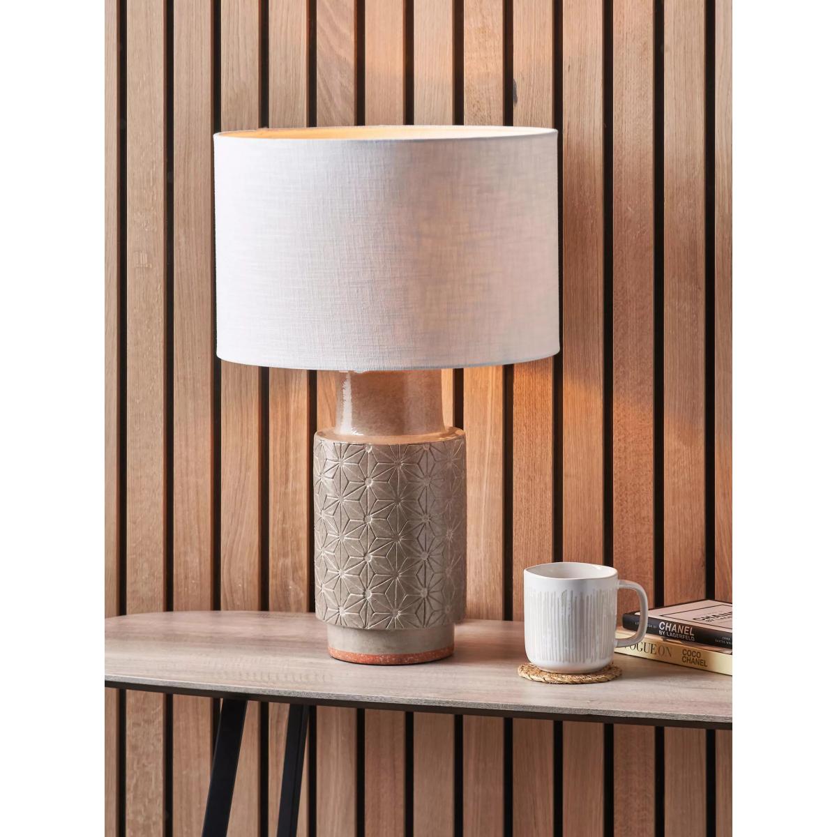 Pacific Lifestyle Sidra Grey Table Lamp, Natural – image 3