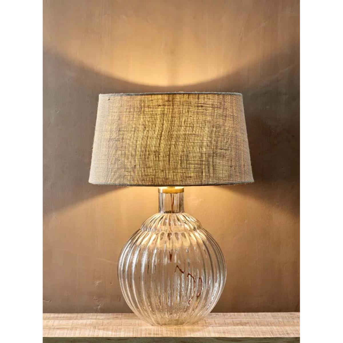 Nkuku Varanisi Wide Glass Lamp Base, Clear – image 5