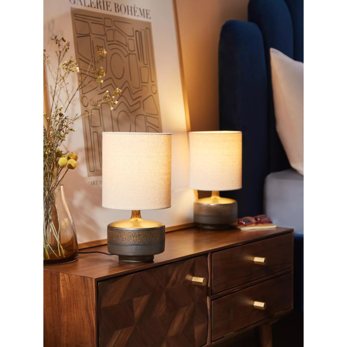 John Lewis & Partners Delaney Metallic Glaze Ceramic Table Lamp, Set of 2 – image 2