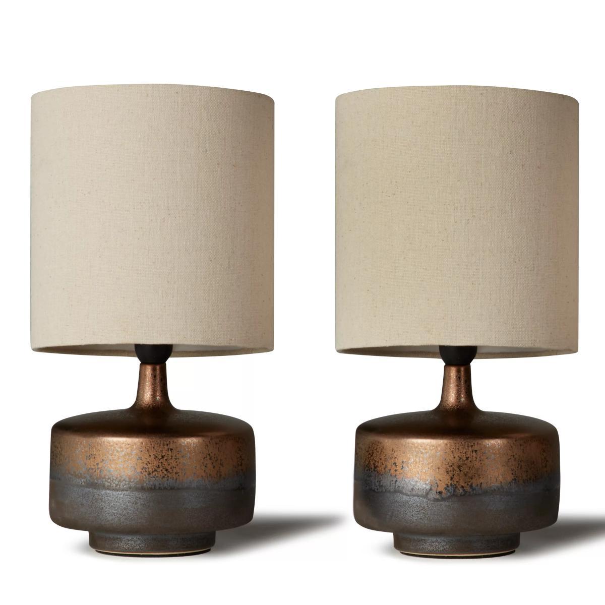 John Lewis & Partners Delaney Metallic Glaze Ceramic Table Lamp, Set of 2 – image 4