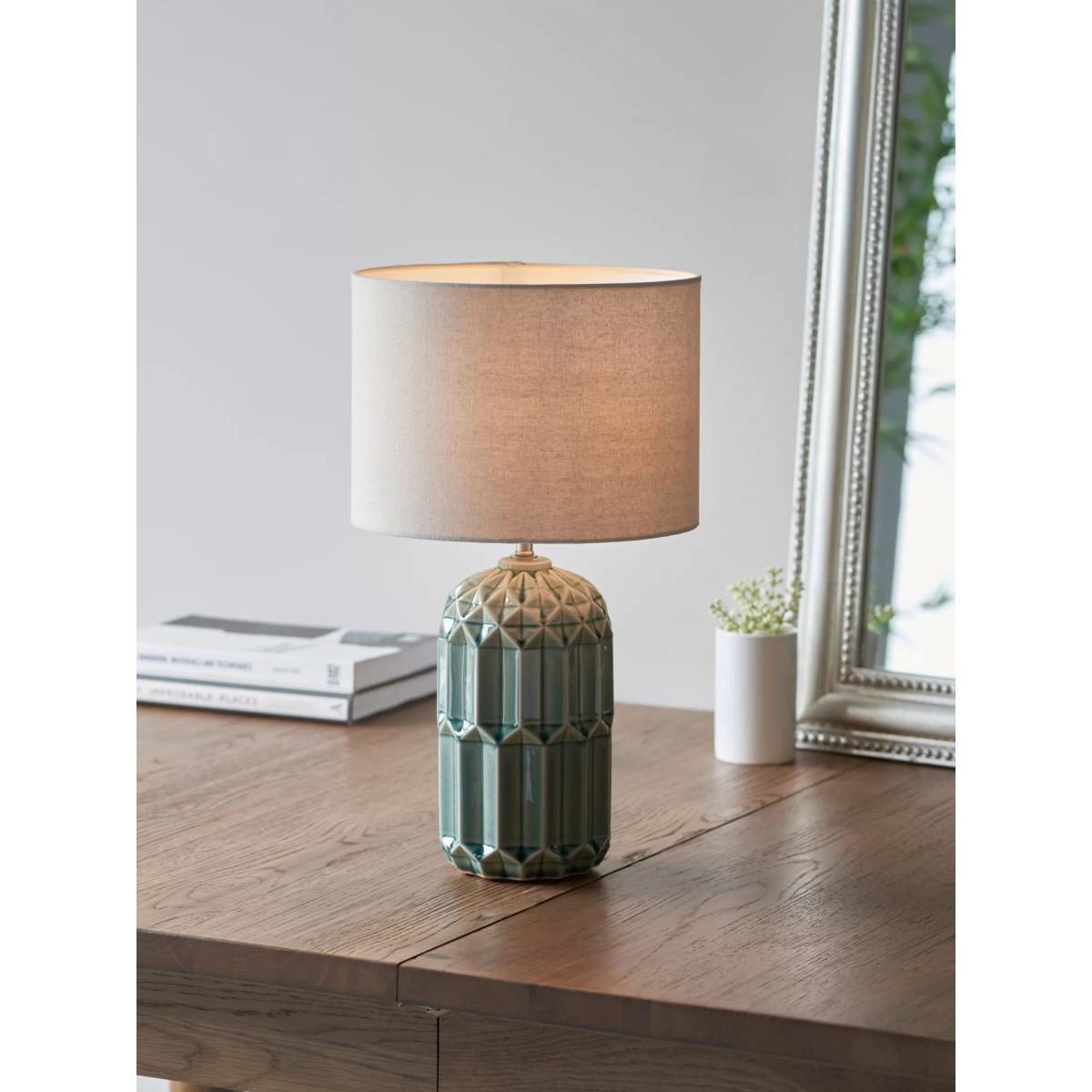 John Lewis & Partners Issie Ceramic Table Lamp, Green Tea – image 2