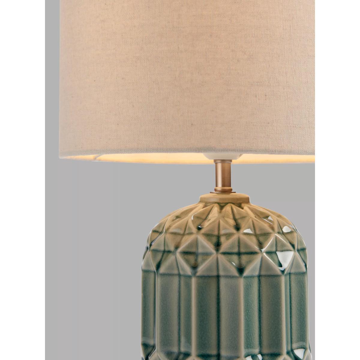 John Lewis & Partners Issie Ceramic Table Lamp, Green Tea – image 7
