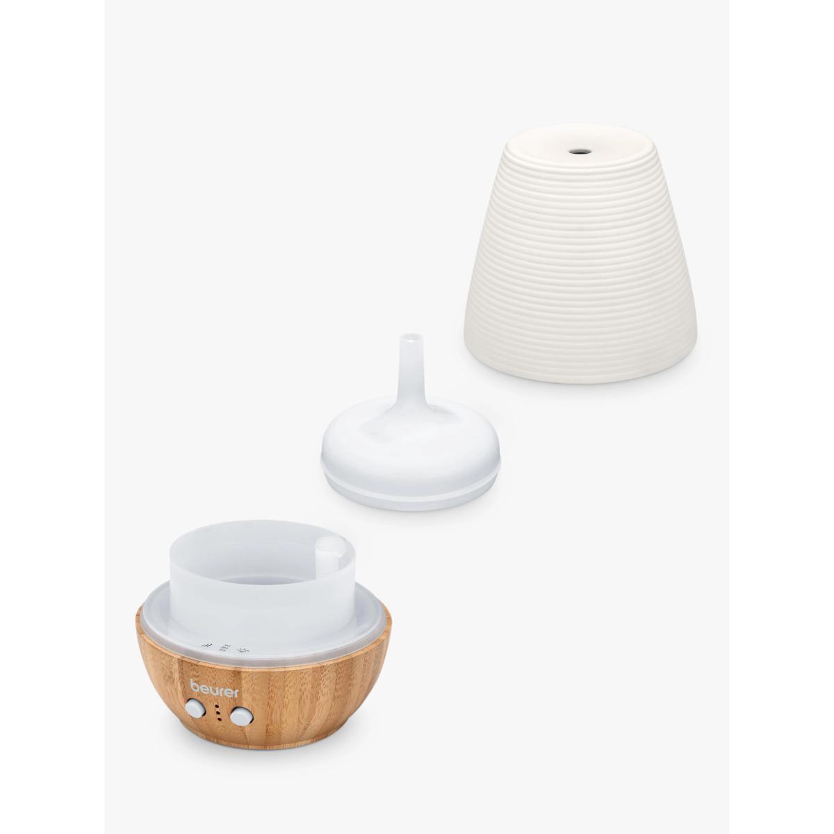 Beurer LA 40 Aroma Diffuser LED Table Lamp, White/Wood – image 4