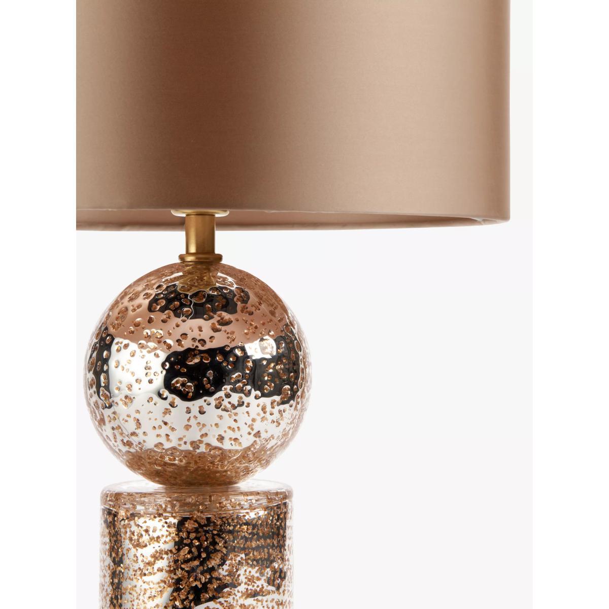 John Lewis & Partners Mercury Dimpled Glass Table Lamp, Silver – image 4