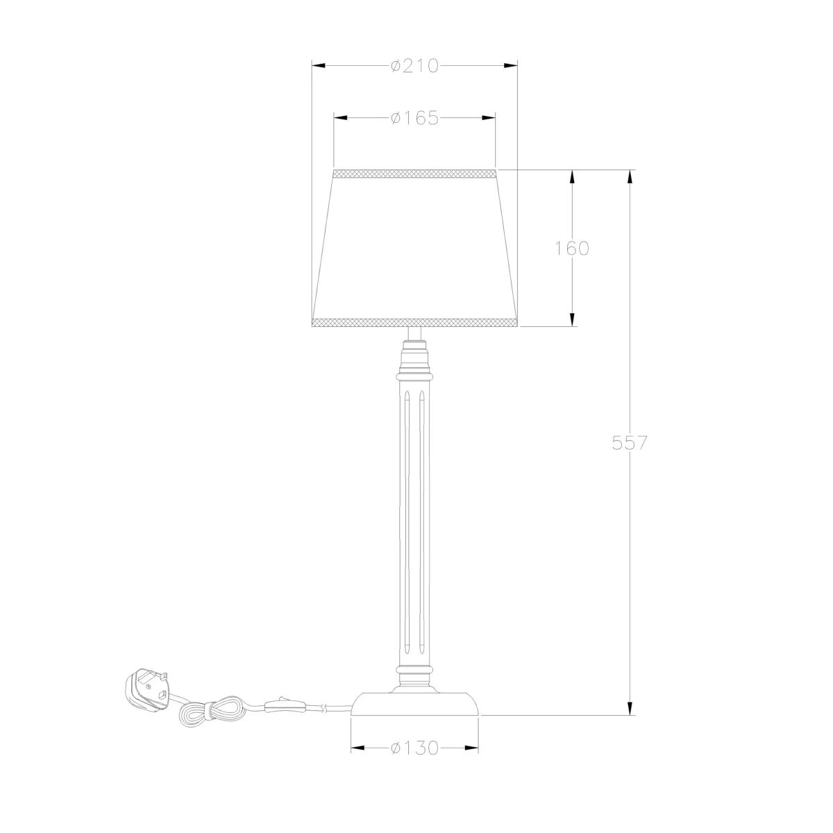 John Lewis Complete Table Lamp, Light Brown – image 6