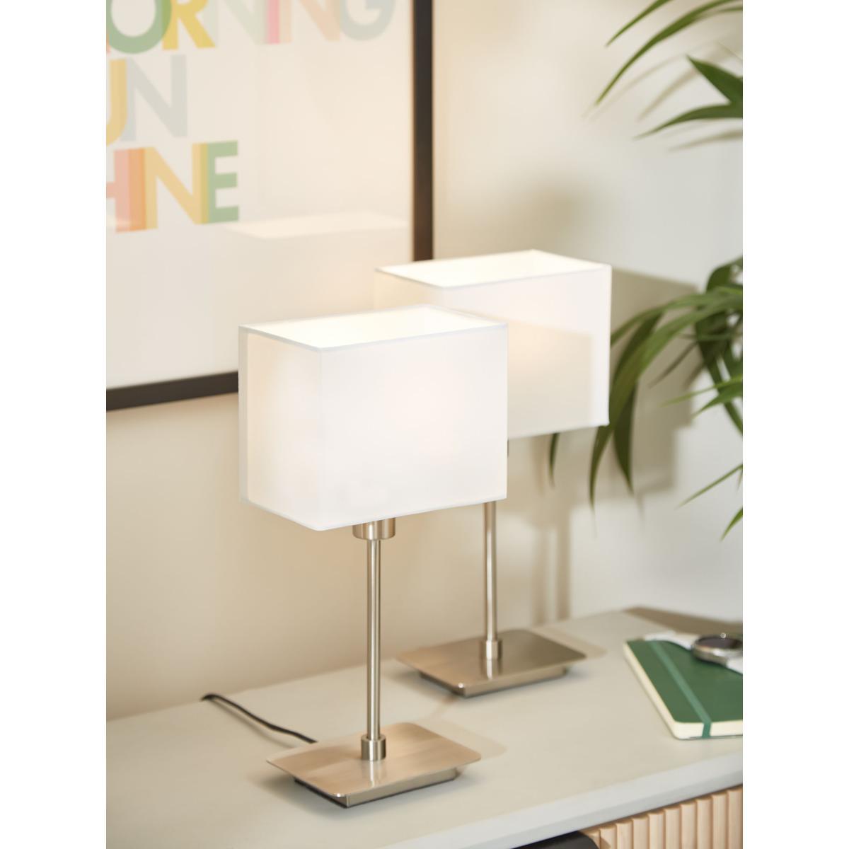 ANYDAY John Lewis & Partners Ruby Table Lamps, Nickel, Set of 2 – image 2