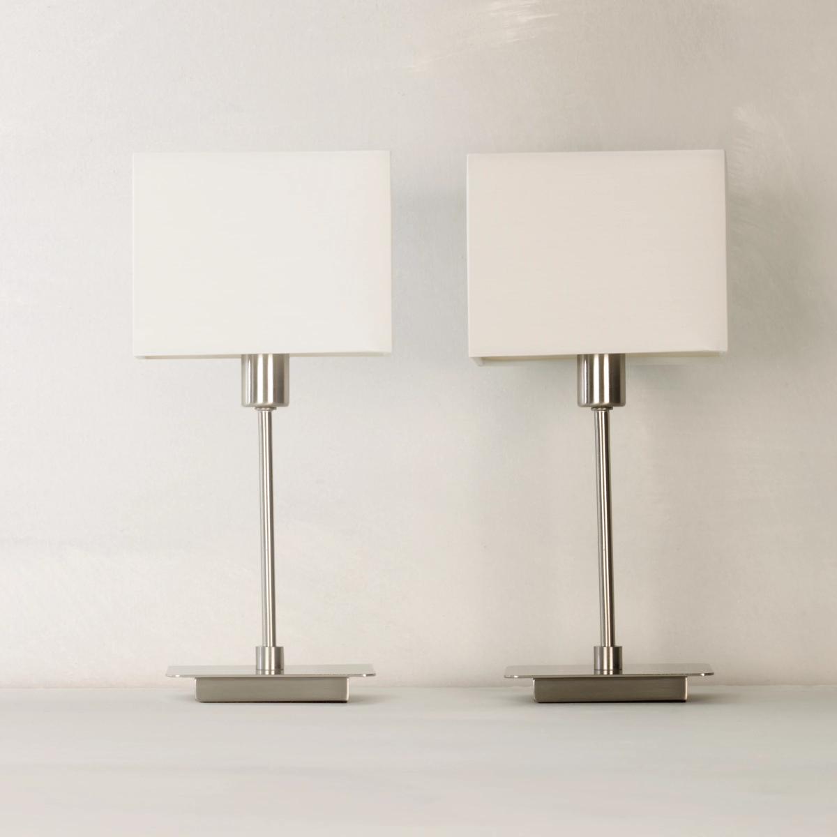 ANYDAY John Lewis & Partners Ruby Table Lamps, Nickel, Set of 2 – image 3
