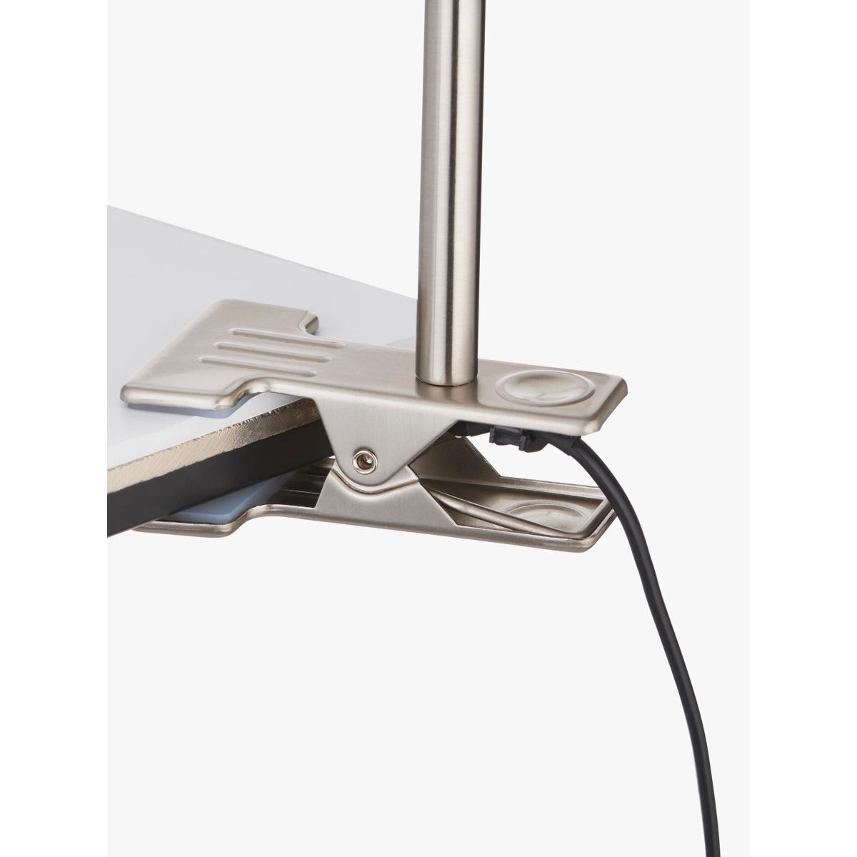 John Lewis Metal Clip Table Lamp, Chrome – image 2