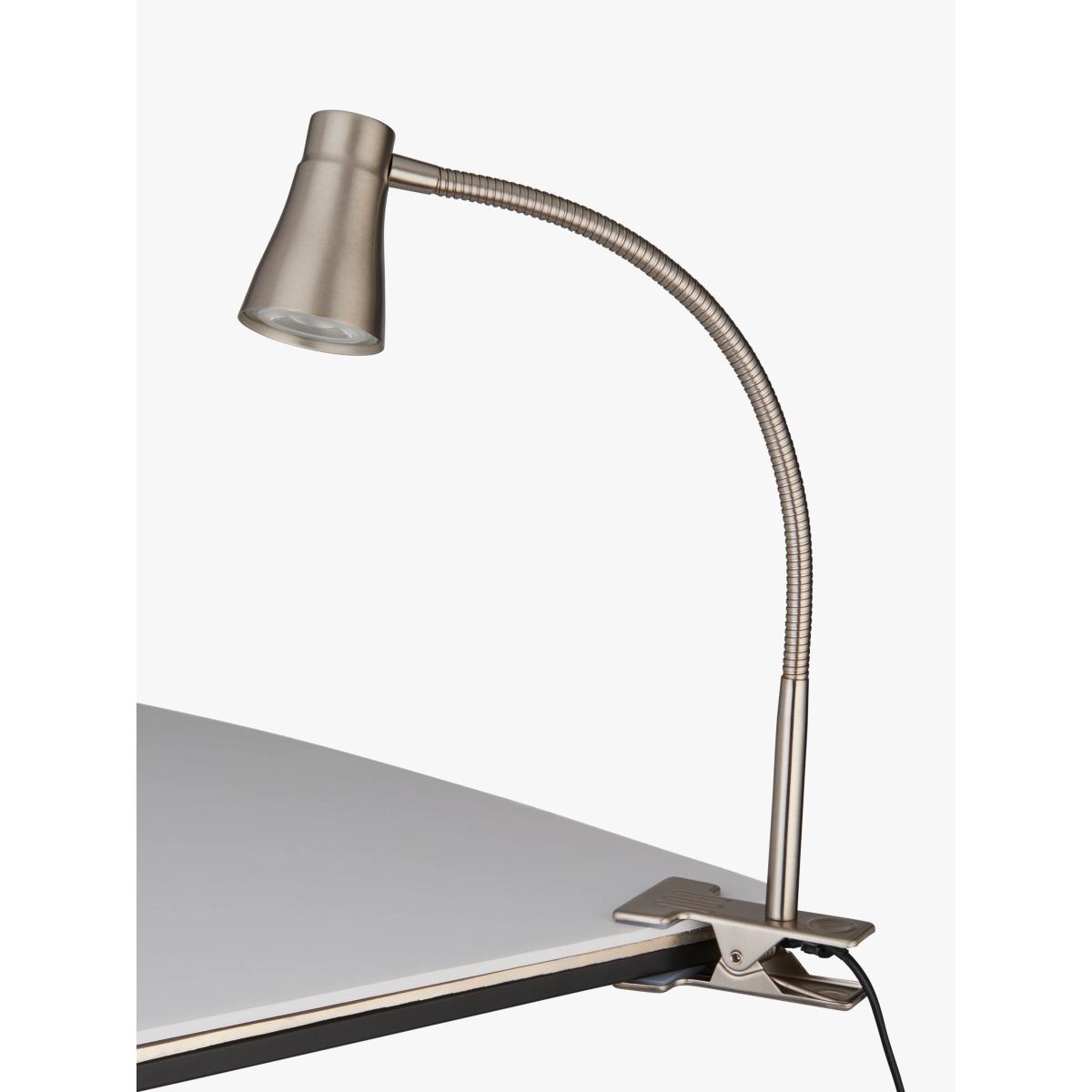 John Lewis Metal Clip Table Lamp, Chrome – image 3
