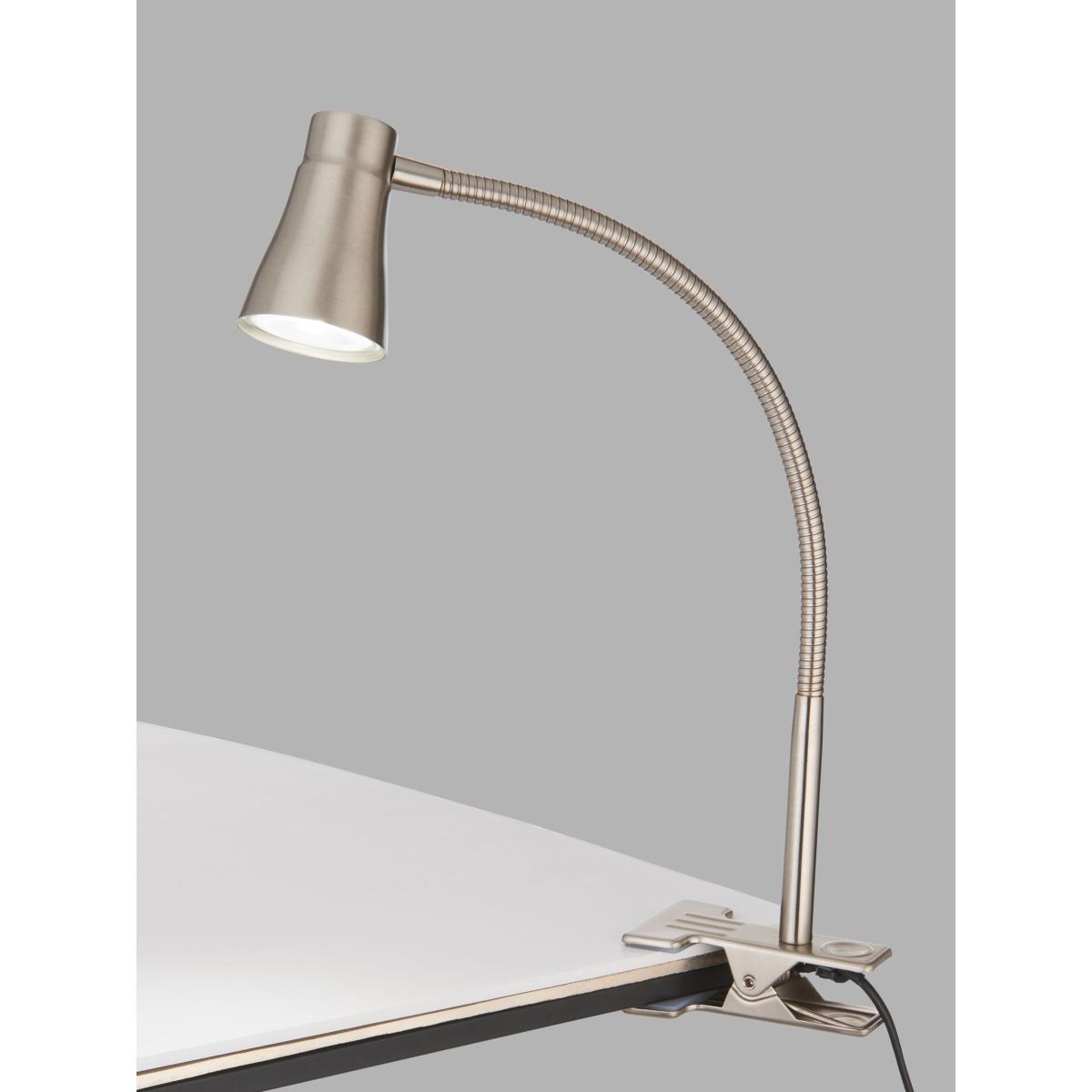 John Lewis Metal Clip Table Lamp, Chrome – image 5