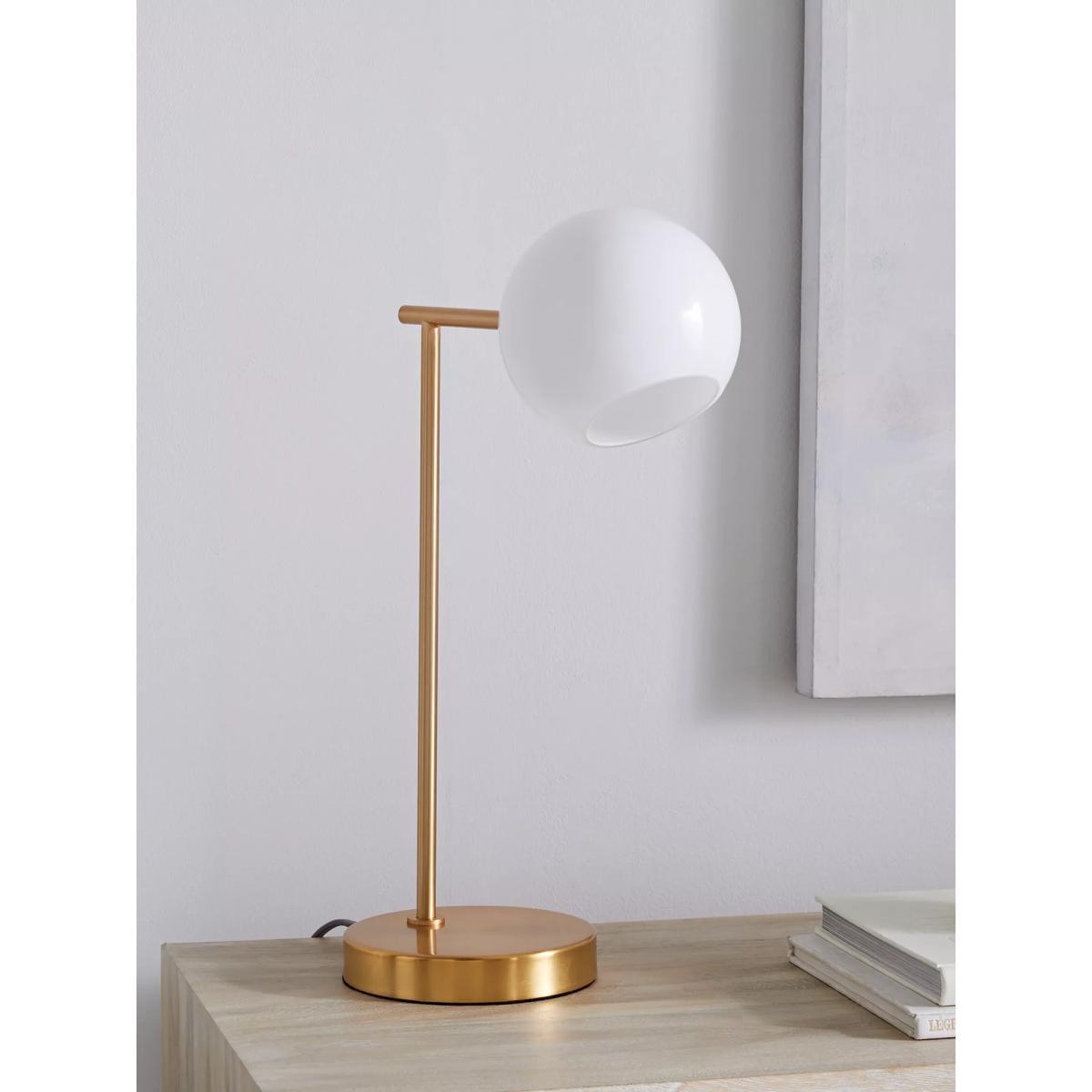 west elm Staggered Glass Table Lamp, Brass – image 3