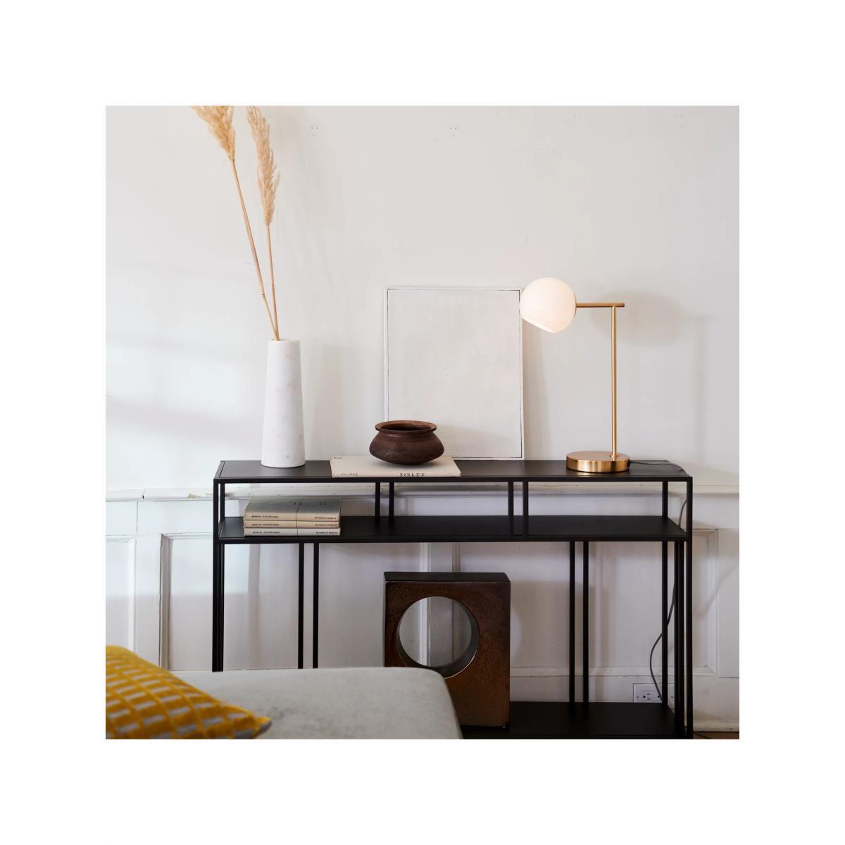 west elm Staggered Glass Table Lamp, Brass – image 5