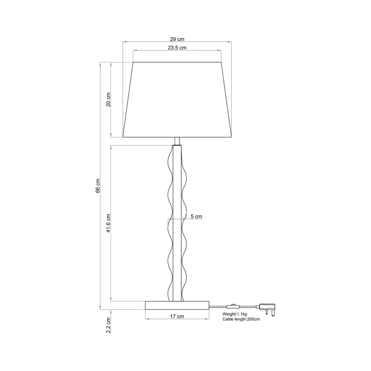 John Lewis Wiggle Table Lamp – image 6