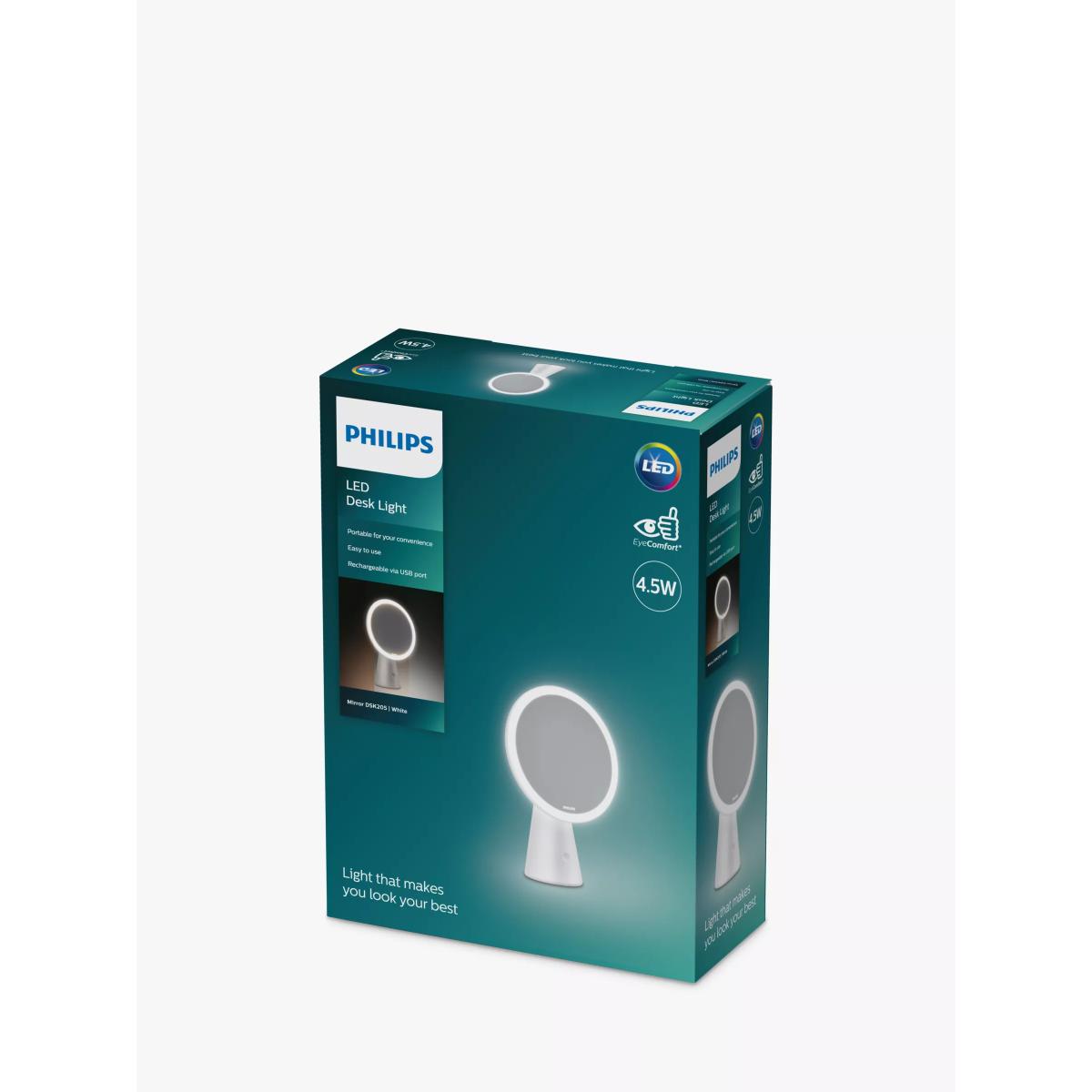 Philips Functional LED Mirror Desk Lamp, White – image 3