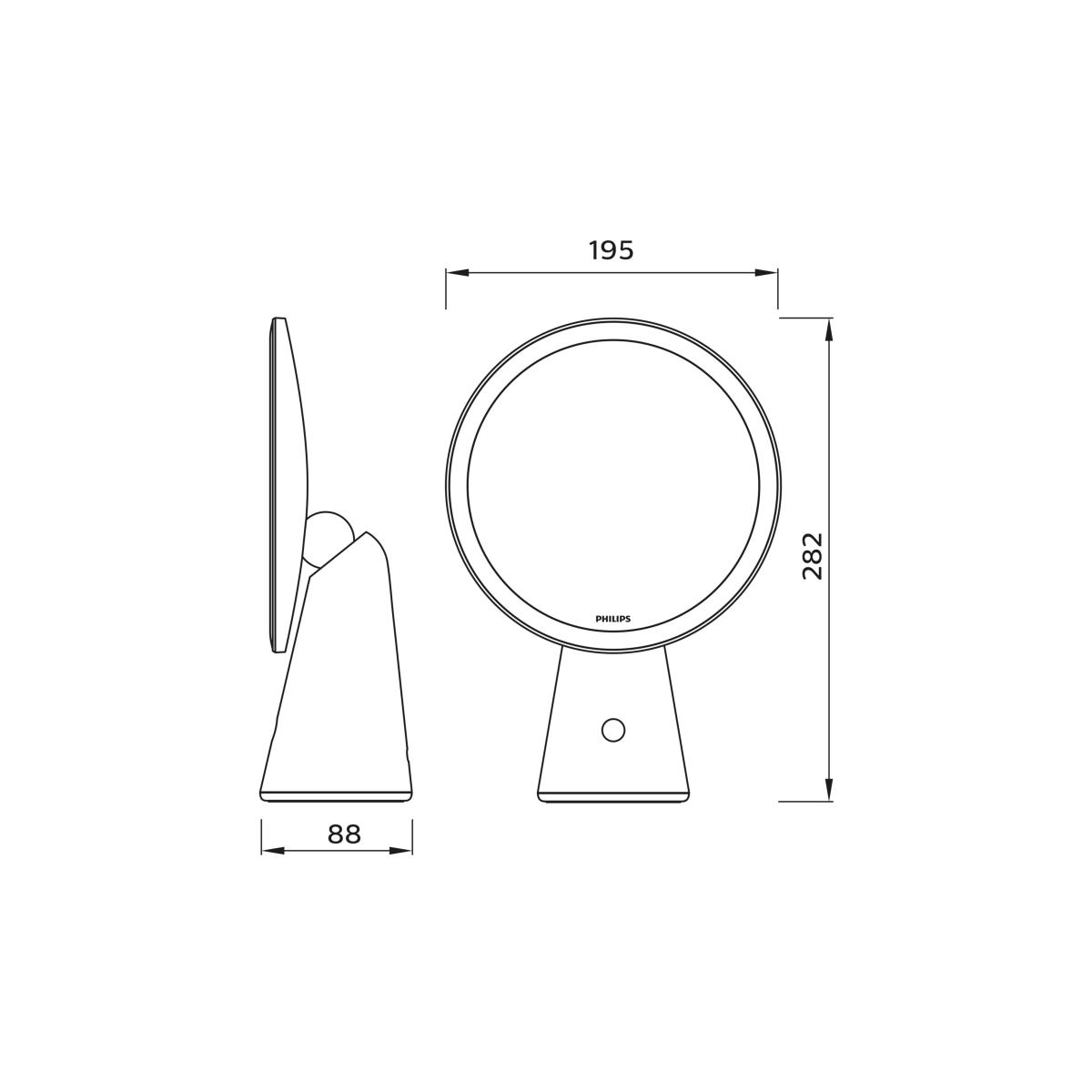 Philips Functional LED Mirror Desk Lamp, White – image 7
