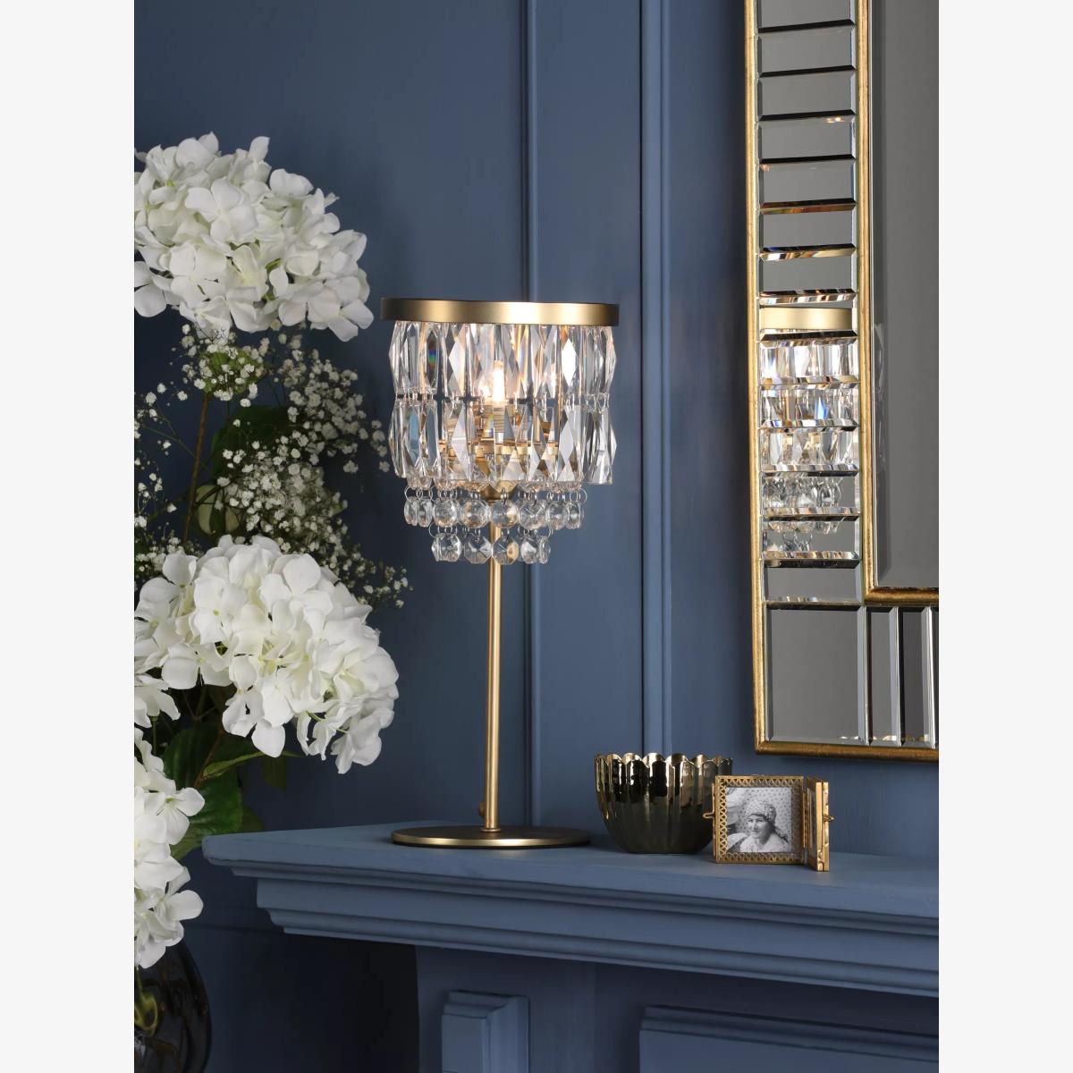 Laura Ashley Rhosill Table Lamp, Metallic Brass – image 1