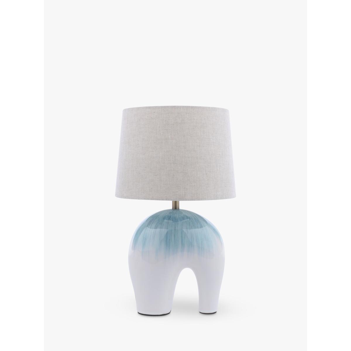 John Lewis Baby Elephant Ceramic Table Lamp, White/Green – image 3