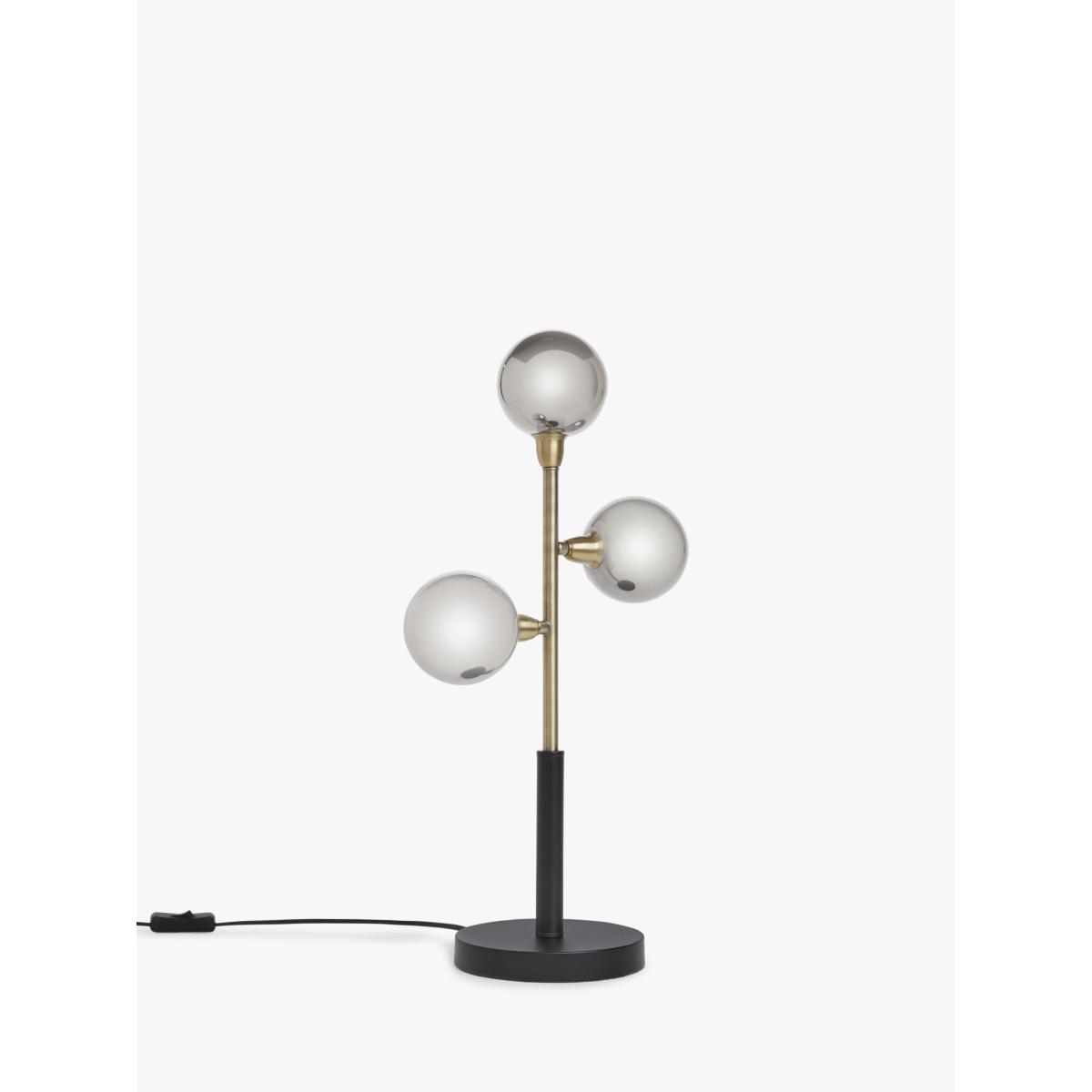 John Lewis Huxley 3 Globe Complete Table Lamp, Black – image 3