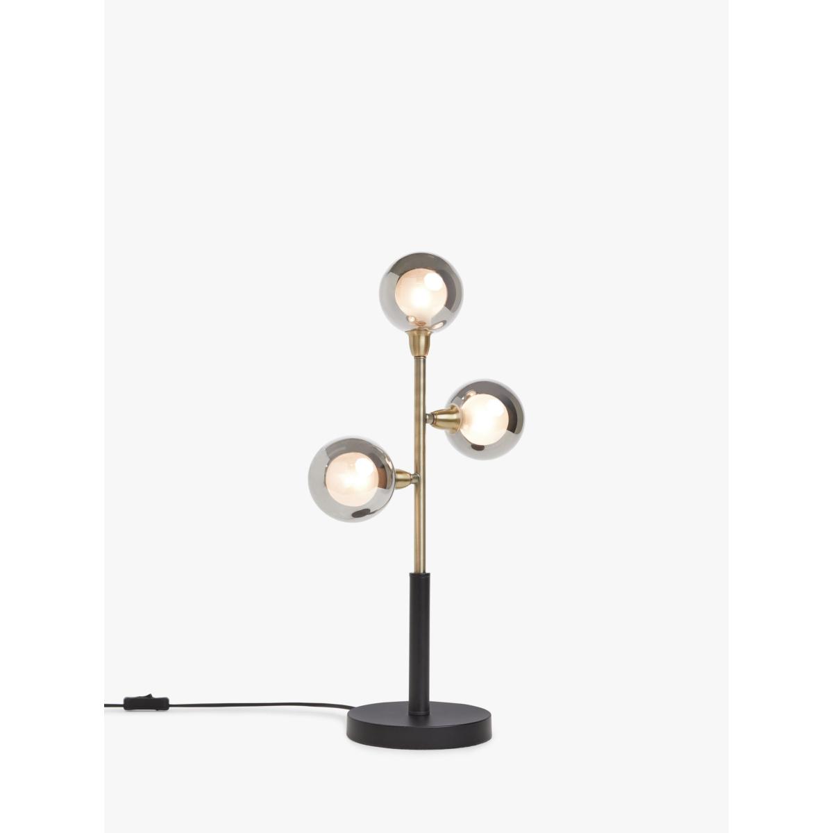 John Lewis Huxley 3 Globe Complete Table Lamp, Black – image 4