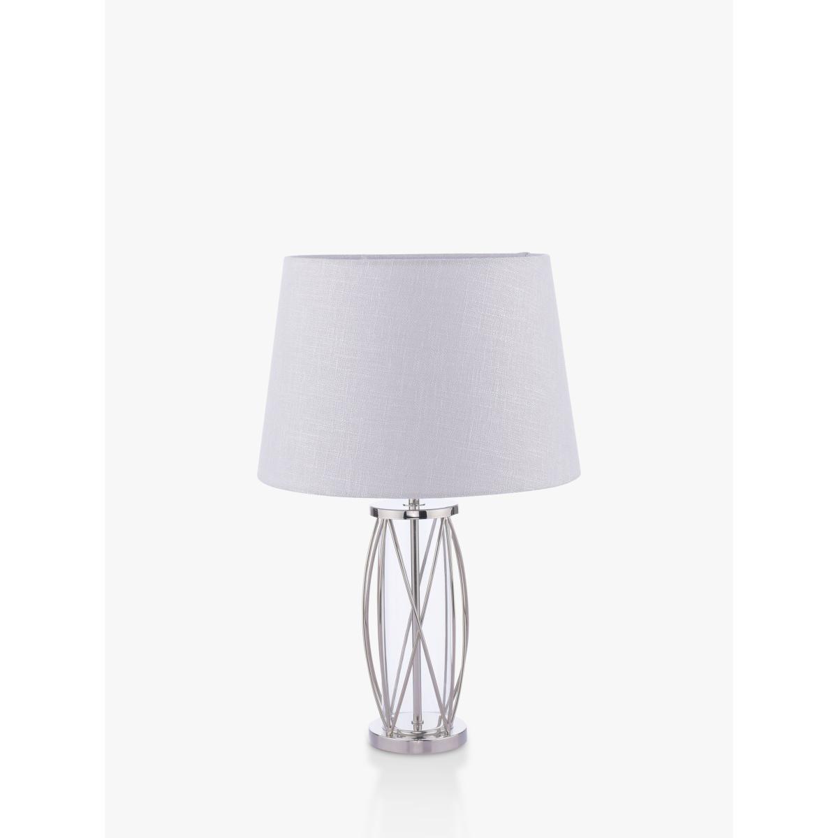 Laura Ashley Beckworth Petite Table Lamp, Polished Nickel – image 3