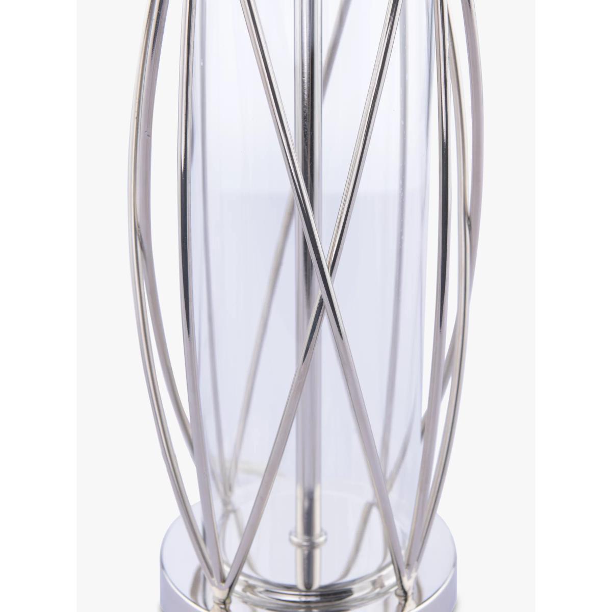Laura Ashley Beckworth Petite Table Lamp, Polished Nickel – image 4