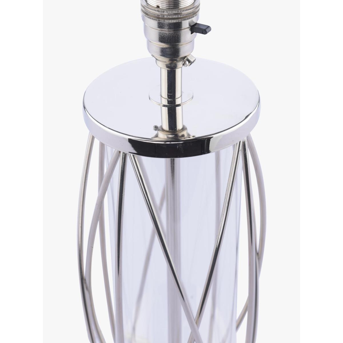 Laura Ashley Beckworth Petite Table Lamp, Polished Nickel – image 5