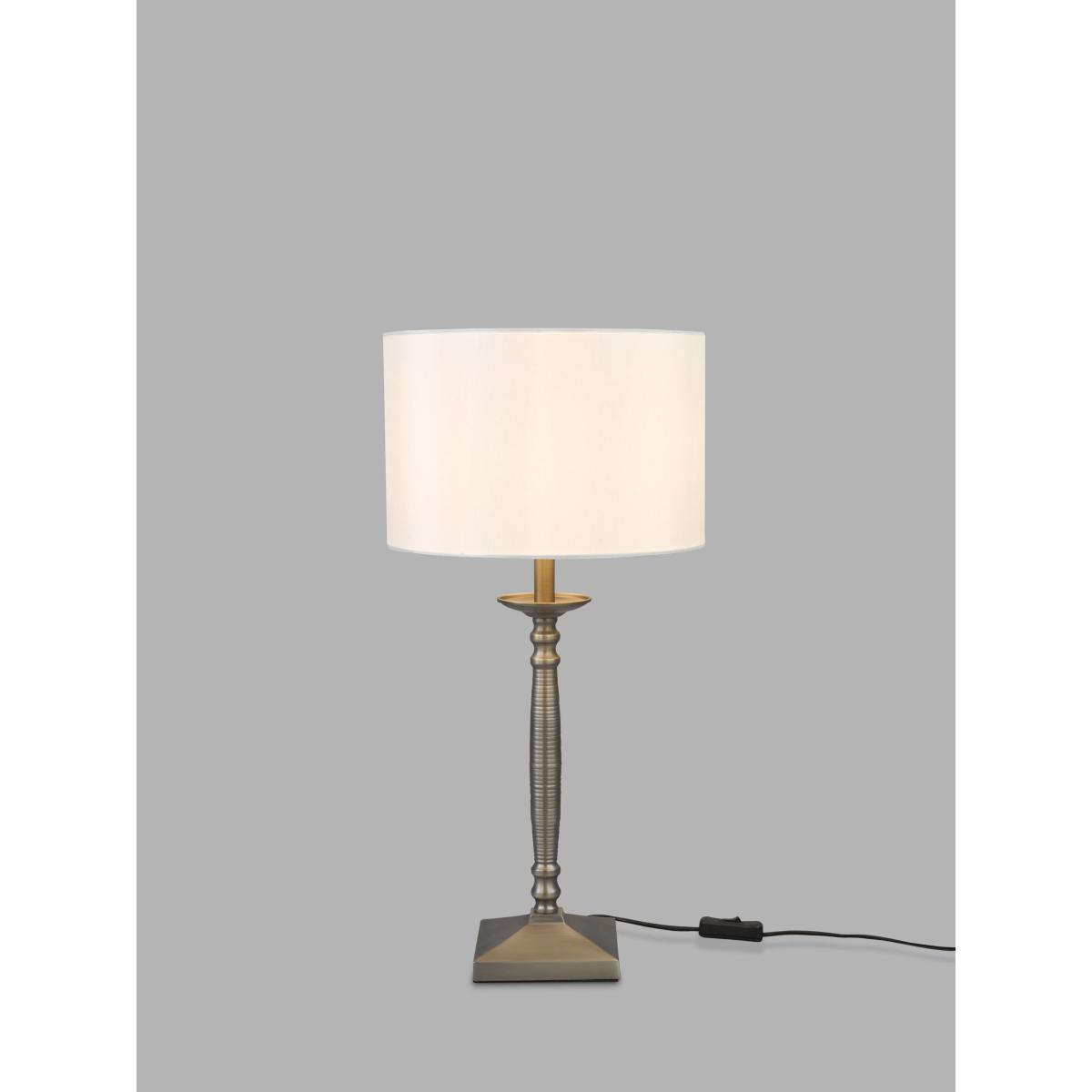 John Lewis & Partners Merek Candlestick Table Lamp, Antique Nickel – image 1