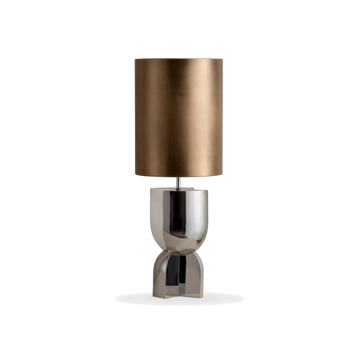 Lights & Lamps x Elle Decoration Edition 1.5 & Edition 1.9 Table Lamp, Silver/Brass – image 1