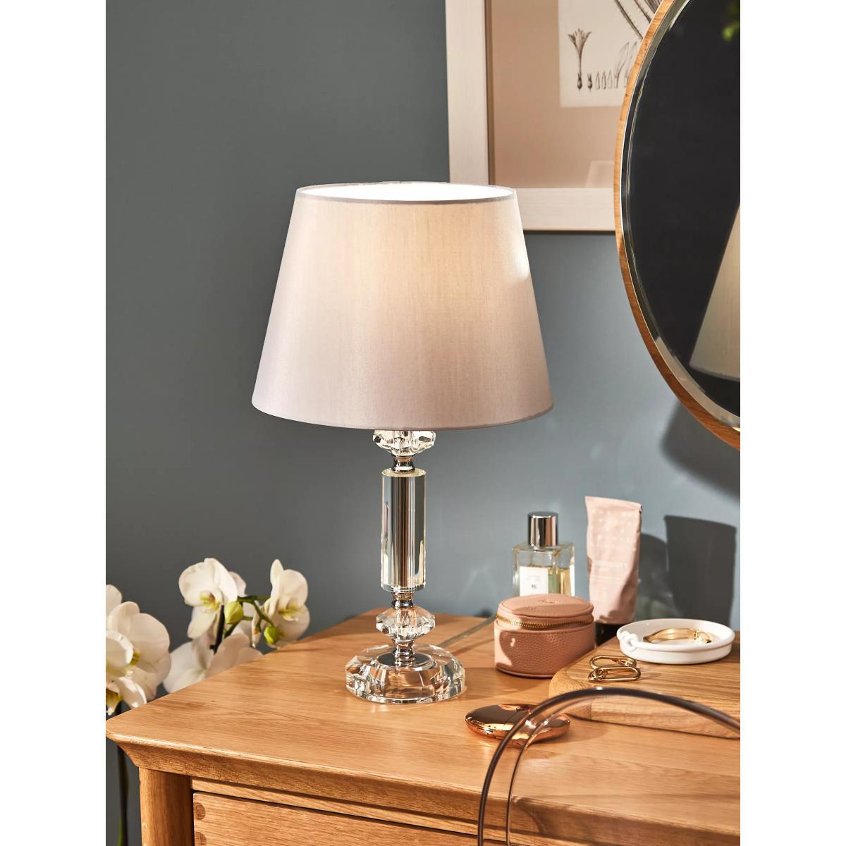 John Lewis & Partners Crystal Column Table Lamp, Clear – image 2