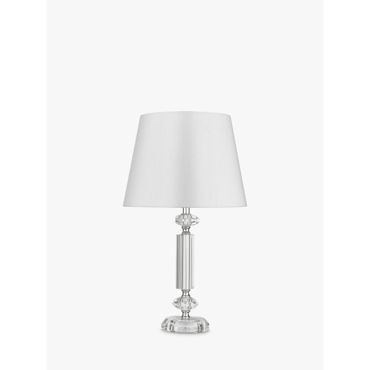 John Lewis & Partners Crystal Column Table Lamp, Clear – image 3
