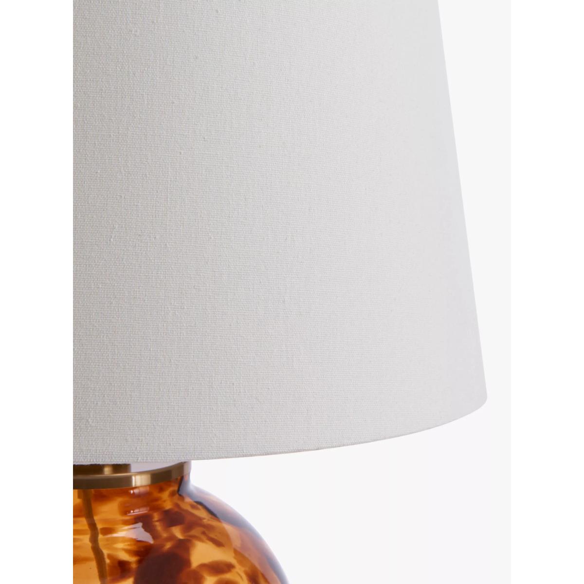 John Lewis Tortoiseshell Glass Table Lamp, Brown – image 3