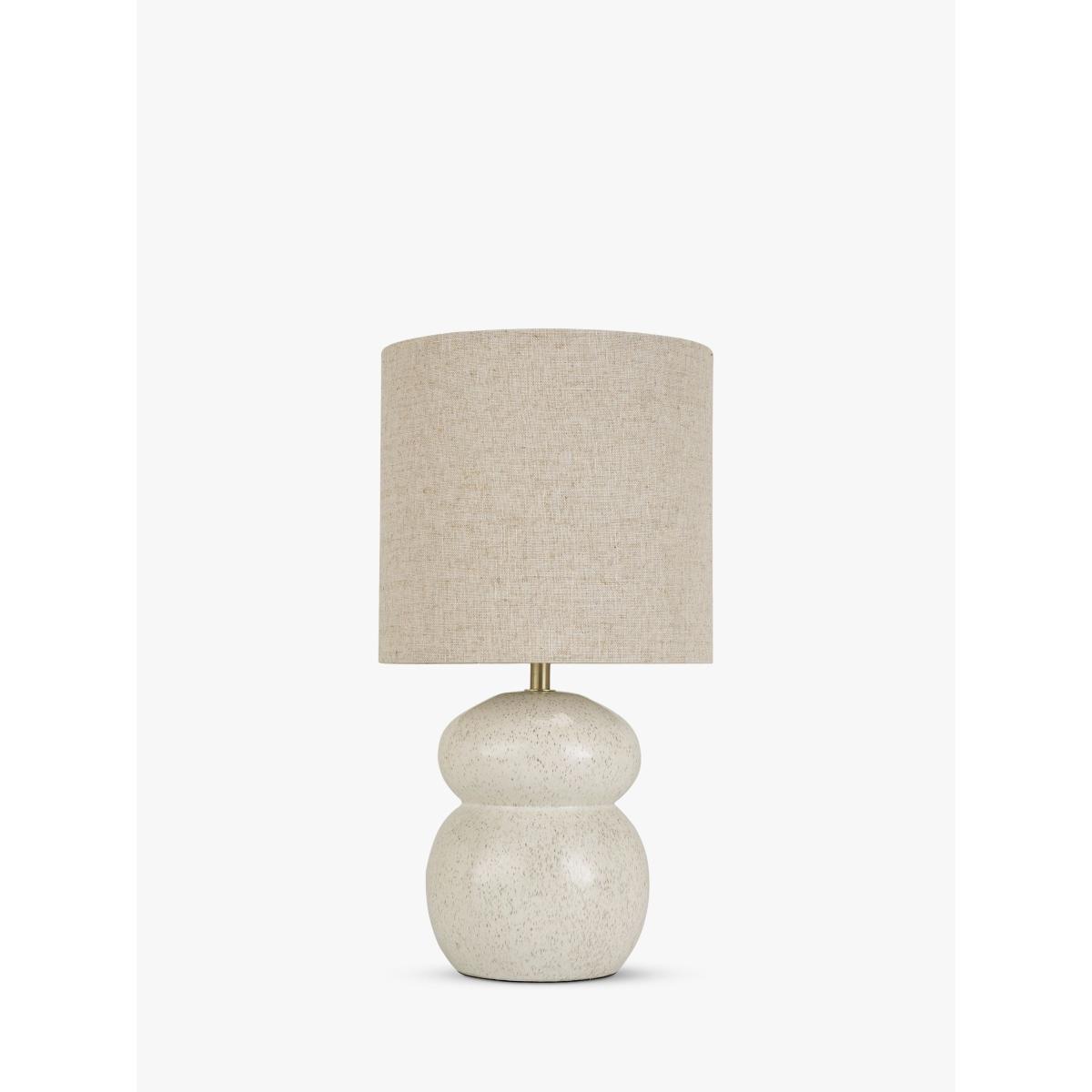 John Lewis Speckle Ceramic Table Lamp, White – image 3