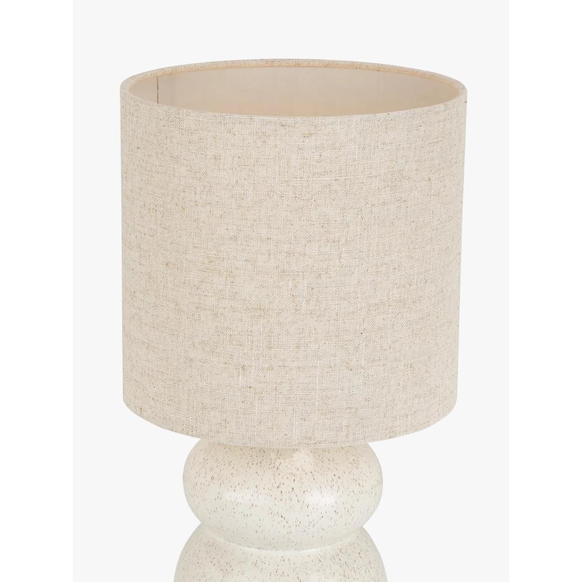 John Lewis Speckle Ceramic Table Lamp, White – image 4