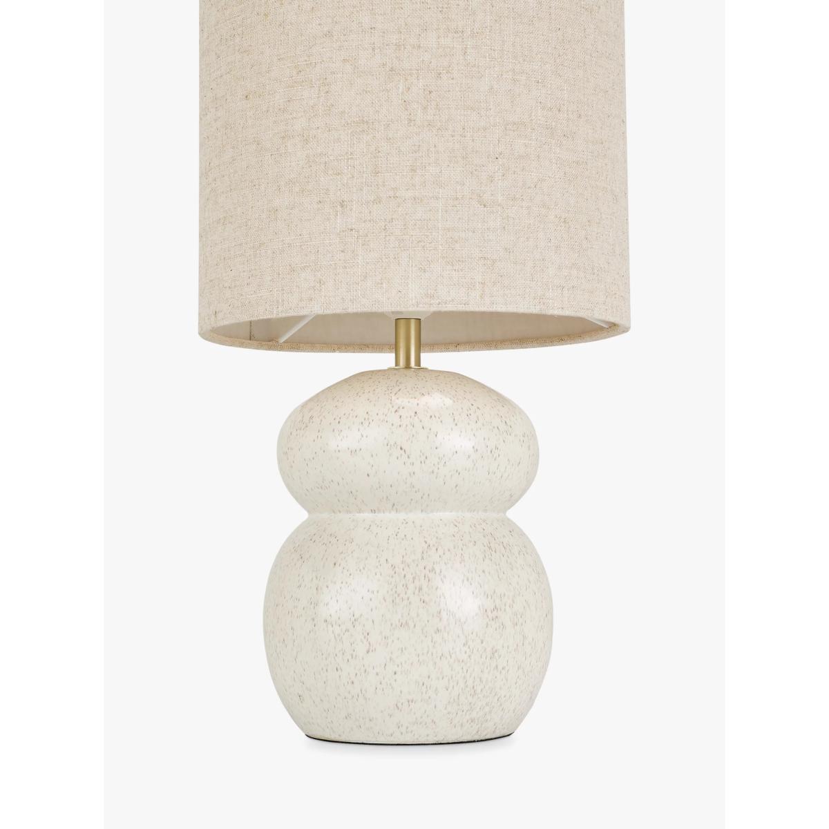 John Lewis Speckle Ceramic Table Lamp, White – image 5