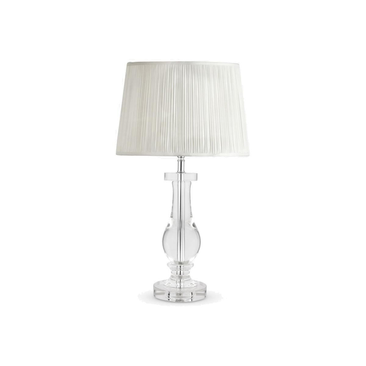 Laura Ashley Mya Solid Glass Table Lamp, Clear